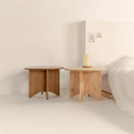 Stylish Round Coffee Table Set - Modern Wooden Design with Elegant Finish for Living Room fls-5333