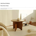 Stylish Round Coffee Table Set - Modern Wooden Design with Elegant Finish for Living Room fls-5333