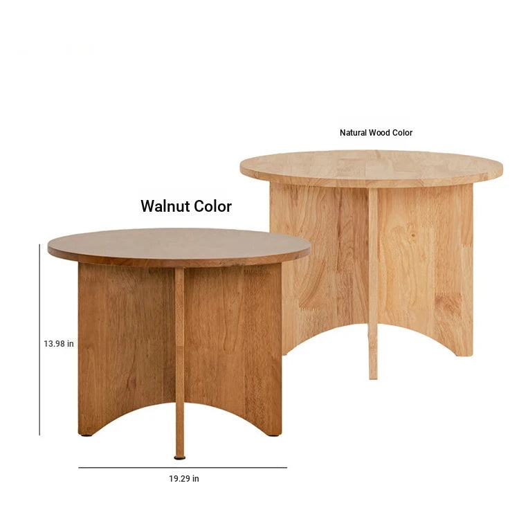 Stylish Round Coffee Table Set - Modern Wooden Design with Elegant Finish for Living Room fls-5333