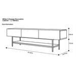 Stylish Modern TV Stand with Sleek White Finish and Open Storage – Perfect for Living Room Decor fls-5335