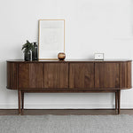 Mid-Century Modern Walnut Sideboard with Stylish Storage Solutions for Your Living Room fls-5337