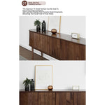 Mid-Century Modern Walnut Sideboard with Stylish Storage Solutions for Your Living Room fls-5337