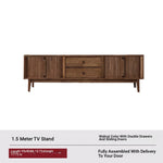 Stylish Wooden TV Stand with Storage - Modern Design for Living Room Furniture fls-5338