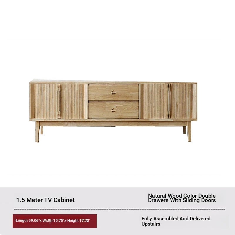 Stylish Wooden TV Stand with Storage - Modern Design for Living Room Furniture fls-5338