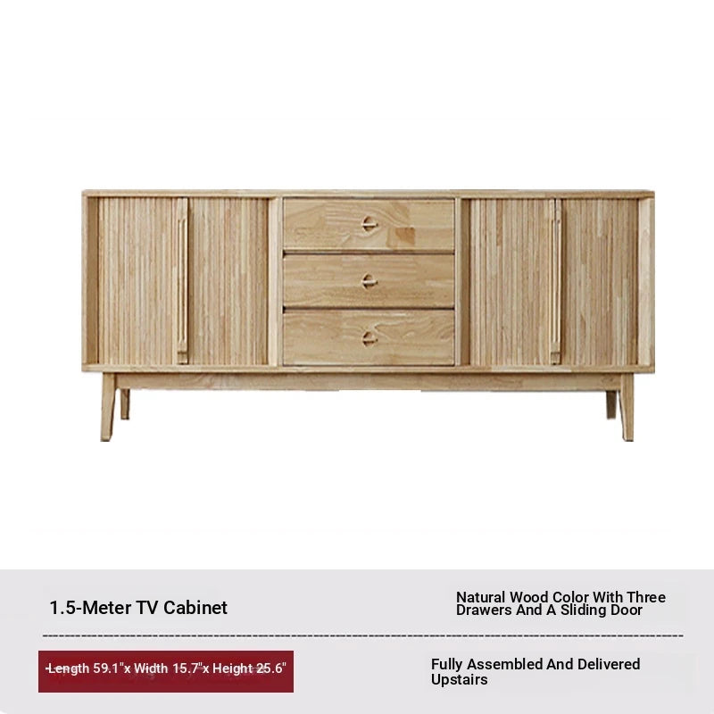 Stylish Wooden TV Stand with Storage - Modern Design for Living Room Furniture fls-5338