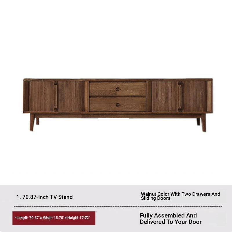 Stylish Wooden TV Stand with Storage - Modern Design for Living Room Furniture fls-5338
