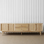Stylish Wooden TV Stand with Storage - Modern Design for Living Room Furniture fls-5338