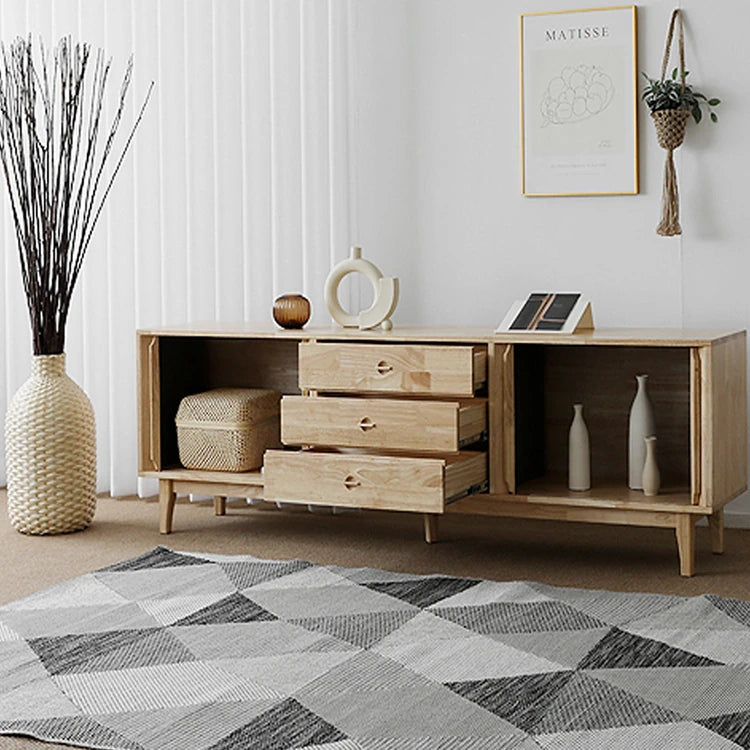 Stylish Wooden TV Stand with Storage - Modern Design for Living Room Furniture fls-5338