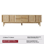 Stylish Wooden TV Stand with Storage - Modern Design for Living Room Furniture fls-5338