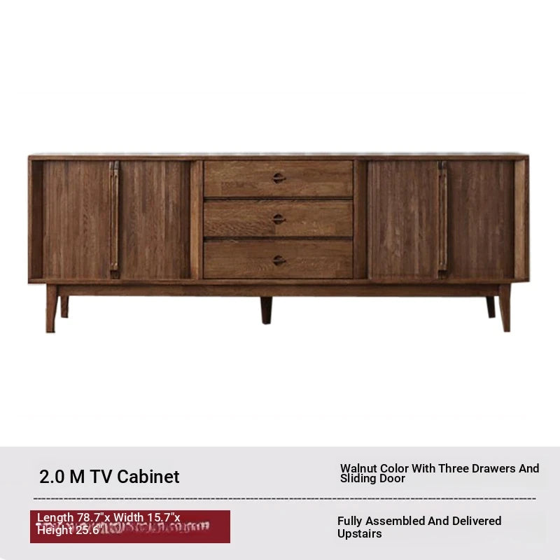 Stylish Wooden TV Stand with Storage - Modern Design for Living Room Furniture fls-5338