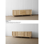 Stylish Wooden TV Stand with Storage - Modern Design for Living Room Furniture fls-5338
