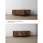 Stylish Wooden TV Stand with Storage - Modern Design for Living Room Furniture fls-5338