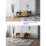 Stylish Wooden TV Stand with Storage - Modern Design for Living Room Furniture fls-5338