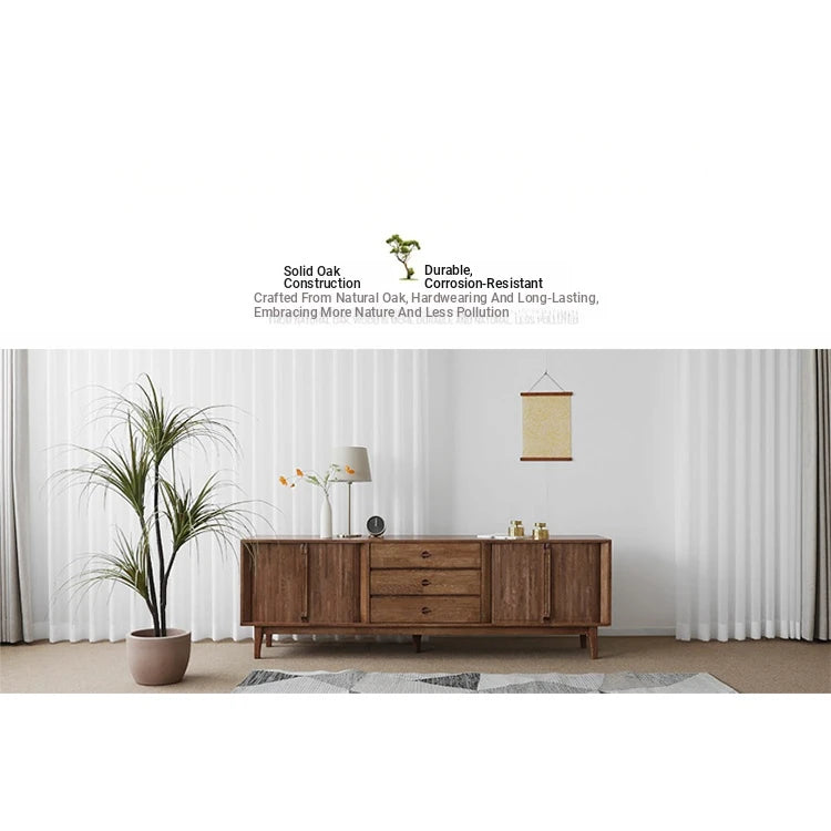 Stylish Wooden TV Stand with Storage - Modern Design for Living Room Furniture fls-5338