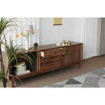 Stylish Wooden TV Stand with Storage - Modern Design for Living Room Furniture fls-5338