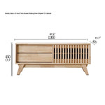 Modern Solid Wood TV Stand with Storage - Stylish and Functional Entertainment Center fls-5339