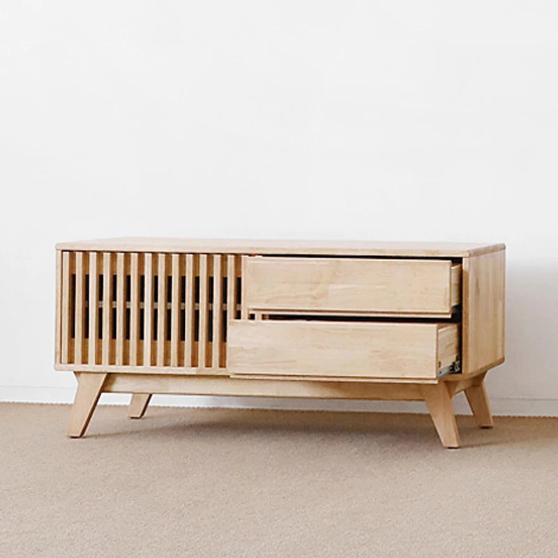 Modern Solid Wood TV Stand with Storage - Stylish and Functional Entertainment Center fls-5339