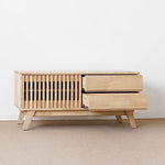 Modern Solid Wood TV Stand with Storage - Stylish and Functional Entertainment Center fls-5339