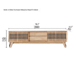 Modern Solid Wood TV Stand with Storage - Stylish and Functional Entertainment Center fls-5339