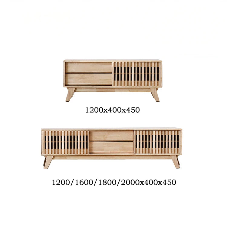 Modern Solid Wood TV Stand with Storage - Stylish and Functional Entertainment Center fls-5339