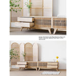 Modern Solid Wood TV Stand with Storage - Stylish and Functional Entertainment Center fls-5339