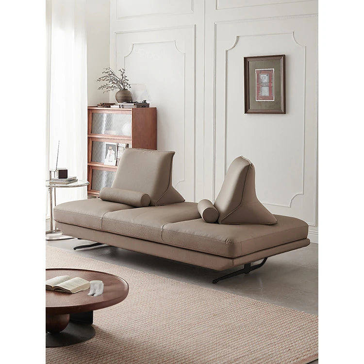 Stylish Pine Frame Sofa with Cotton-Ramie Upholstery, Comfortable Foam Cushions, and Sleek Metal Base - Modern Living Room Furniture flsd-5180