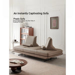Stylish Pine Frame Sofa with Cotton-Ramie Upholstery, Comfortable Foam Cushions, and Sleek Metal Base - Modern Living Room Furniture flsd-5180