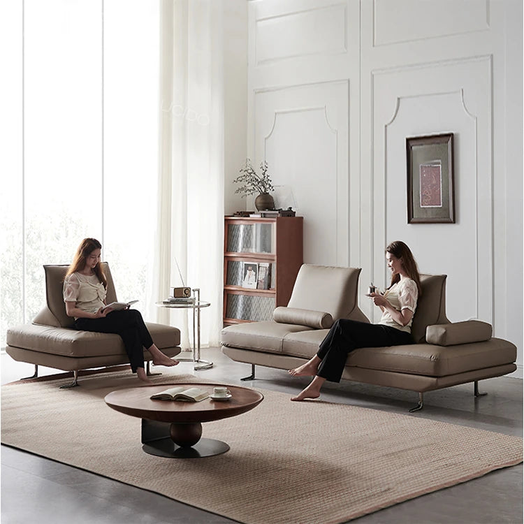 Stylish Pine Frame Sofa with Cotton-Ramie Upholstery, Comfortable Foam Cushions, and Sleek Metal Base - Modern Living Room Furniture flsd-5180