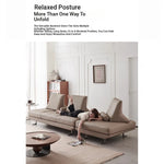 Stylish Pine Frame Sofa with Cotton-Ramie Upholstery, Comfortable Foam Cushions, and Sleek Metal Base - Modern Living Room Furniture flsd-5180
