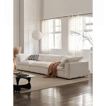 Luxurious Pine Sofa with Cotton-Ramie Upholstery and Plush Goose Down Feather Filling - Perfect for Modern Living Rooms! flsd-5181