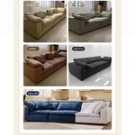 Luxurious Pine Sofa with Cotton-Ramie Upholstery and Plush Goose Down Feather Filling - Perfect for Modern Living Rooms! flsd-5181