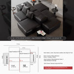 Luxurious Modular Sofa in Cowhide Leather – Versatile and Modern Design for Your Living Space flsd-5182