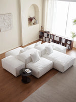 Luxurious Modular Sofa in Cowhide Leather – Versatile and Modern Design for Your Living Space flsd-5182