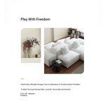 Luxurious Modular Sofa in Cowhide Leather – Versatile and Modern Design for Your Living Space flsd-5182