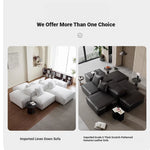 Luxurious Modular Sofa in Cowhide Leather – Versatile and Modern Design for Your Living Space flsd-5182