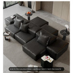 Luxurious Modular Sofa in Cowhide Leather – Versatile and Modern Design for Your Living Space flsd-5182