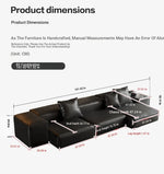 Luxurious Modular Sofa in Cowhide Leather – Versatile and Modern Design for Your Living Space flsd-5182