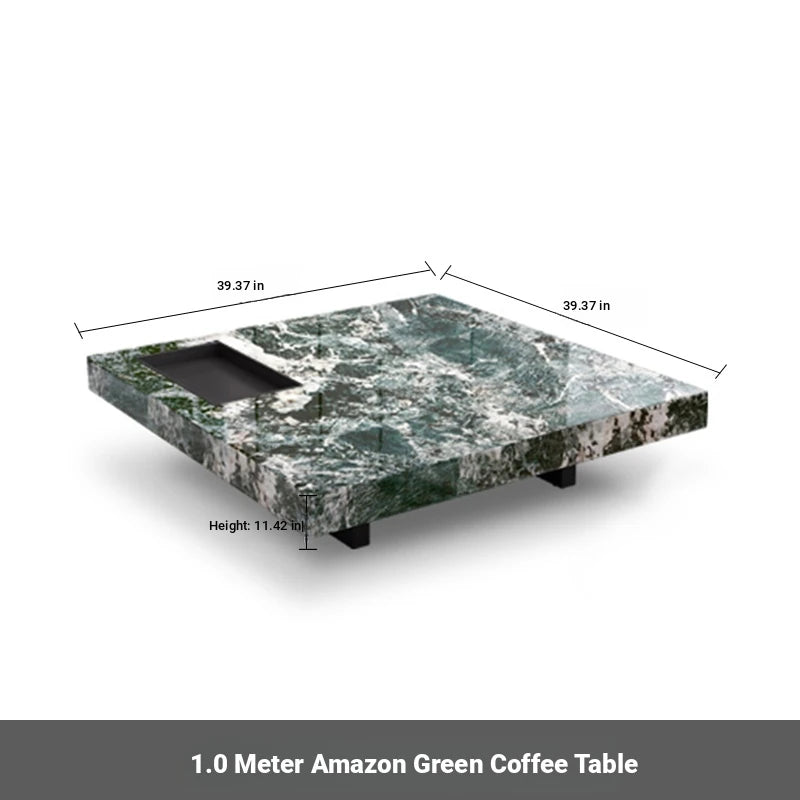 Stylish Marble and Stainless Steel Tea Table - Modern Living Room Centerpiece flsd-5183