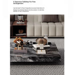 Stylish Marble and Stainless Steel Tea Table - Modern Living Room Centerpiece flsd-5183