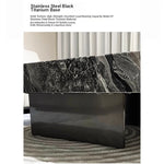 Stylish Marble and Stainless Steel Tea Table - Modern Living Room Centerpiece flsd-5183