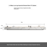 Stylish Modern TV Cabinet with Ceramic Sintered Stone Top, Pine Accents, and Durable Metal Frame - Perfect Home Entertainment Center flsd-5184