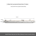 Stylish Modern TV Cabinet with Ceramic Sintered Stone Top, Pine Accents, and Durable Metal Frame - Perfect Home Entertainment Center flsd-5184