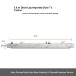 Stylish Modern TV Cabinet with Ceramic Sintered Stone Top, Pine Accents, and Durable Metal Frame - Perfect Home Entertainment Center flsd-5184