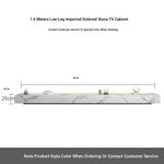 Stylish Modern TV Cabinet with Ceramic Sintered Stone Top, Pine Accents, and Durable Metal Frame - Perfect Home Entertainment Center flsd-5184