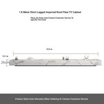 Stylish Modern TV Cabinet with Ceramic Sintered Stone Top, Pine Accents, and Durable Metal Frame - Perfect Home Entertainment Center flsd-5184