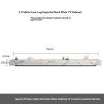 Stylish Modern TV Cabinet with Ceramic Sintered Stone Top, Pine Accents, and Durable Metal Frame - Perfect Home Entertainment Center flsd-5184