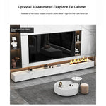 Stylish Modern TV Cabinet with Ceramic Sintered Stone Top, Pine Accents, and Durable Metal Frame - Perfect Home Entertainment Center flsd-5184
