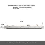 Stylish Modern TV Cabinet with Ceramic Sintered Stone Top, Pine Accents, and Durable Metal Frame - Perfect Home Entertainment Center flsd-5184