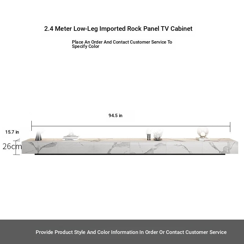 Stylish Modern TV Cabinet with Ceramic Sintered Stone Top, Pine Accents, and Durable Metal Frame - Perfect Home Entertainment Center flsd-5184