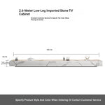 Stylish Modern TV Cabinet with Ceramic Sintered Stone Top, Pine Accents, and Durable Metal Frame - Perfect Home Entertainment Center flsd-5184